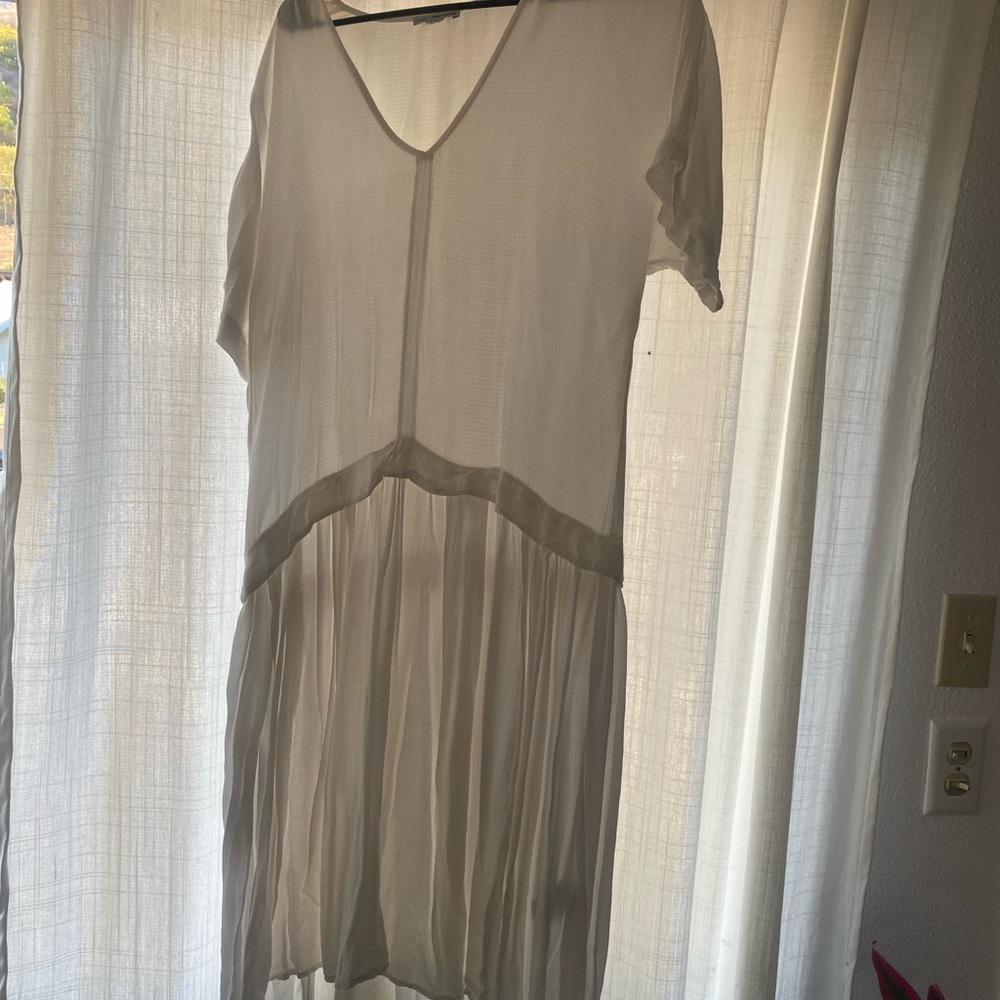 James Perse White viscose dress